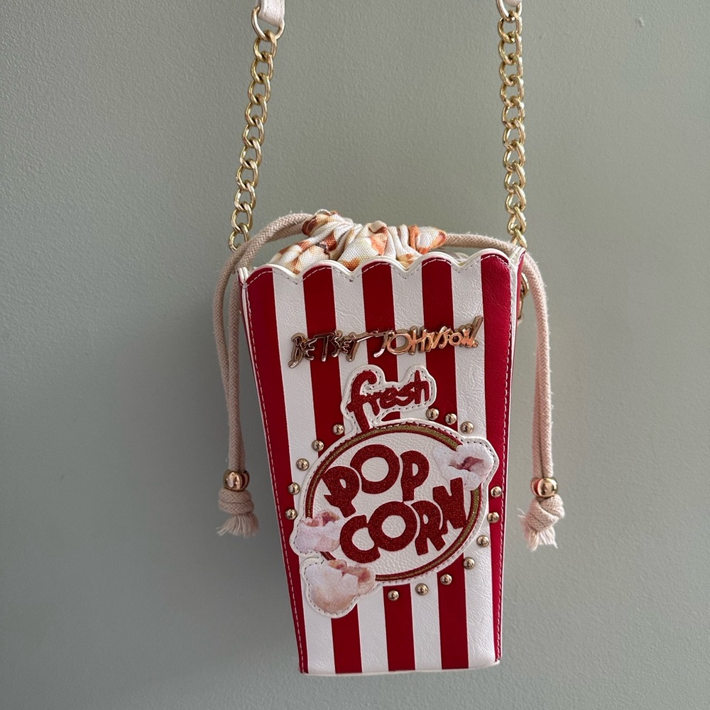 Betsey Johnson Popcorn Bucket Crossbody